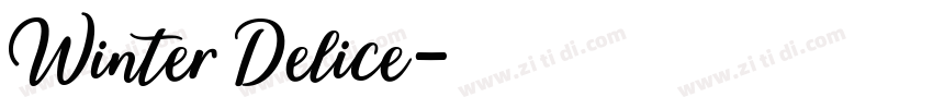 Winter Delice字体转换